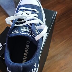 Converse Navy and White Sneakers